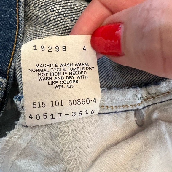 LEVI’S 80’s Vintage Orange Tab 517 Boot Cut Jeans, Size 34 x 31 - Picture 8 of 9